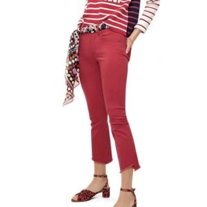 Cabi high low crop jeans